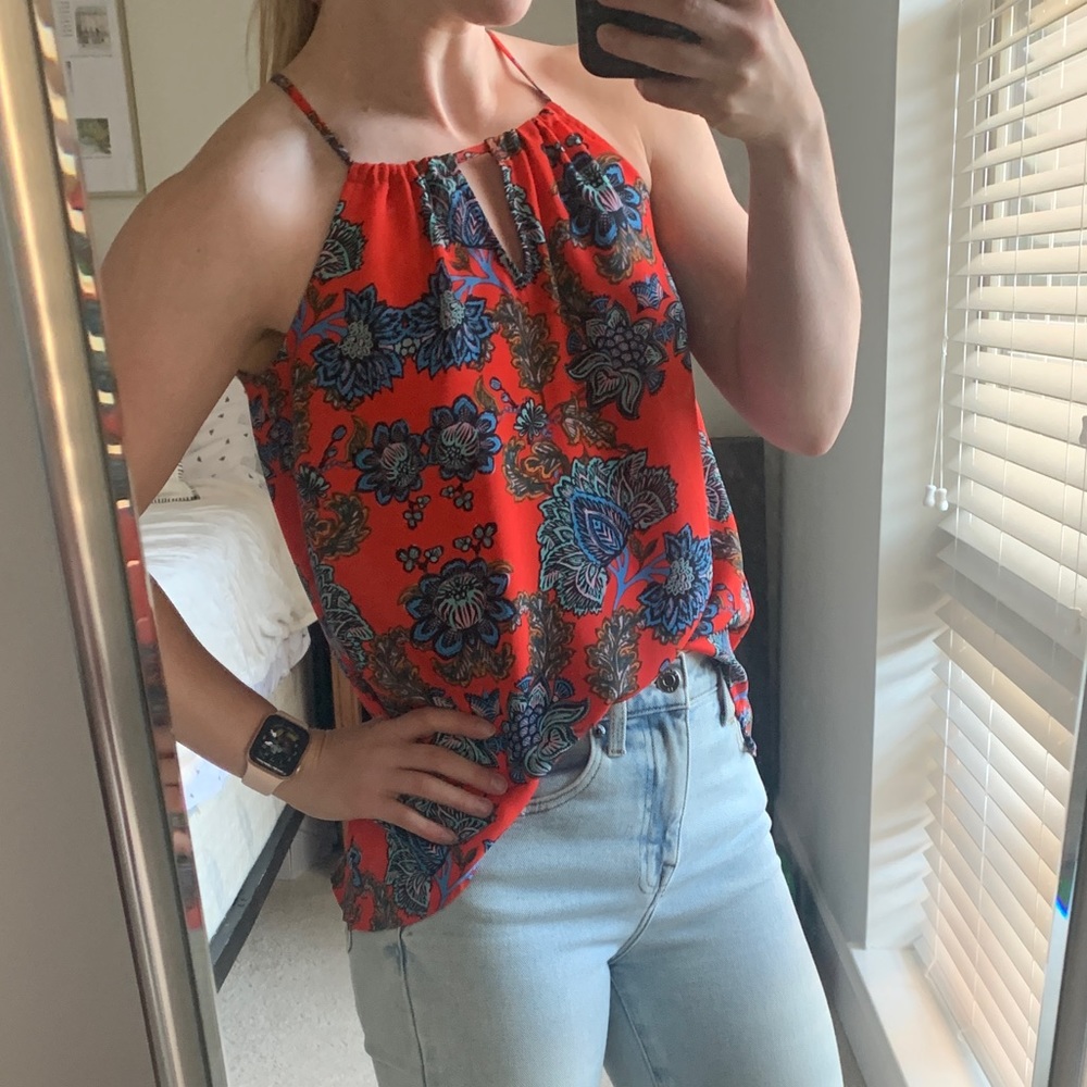Red Boho Tank - Picture 3 of 7